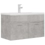 Concrete gray engineered wood cabinet with sink by vidaXL, bathroom vanities - Ref: Foro24-3071283, Price: 234,85 €, Discount: %