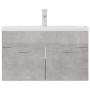 Concrete gray engineered wood cabinet with sink by vidaXL, bathroom vanities - Ref: Foro24-3071283, Price: 234,85 €, Discount: %