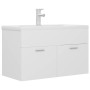 Mueble con lavabo madera de ingeniería blanco de vidaXL, Tocadores de baño - Ref: Foro24-3071279, Precio: 241,15 €, Descuento: %