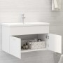 Mueble con lavabo madera de ingeniería blanco de vidaXL, Tocadores de baño - Ref: Foro24-3071279, Precio: 241,15 €, Descuento: %