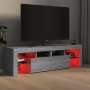 Mueble de TV con luces LED gris Sonoma 140x36,5x40 cm de vidaXL, Muebles TV - Ref: Foro24-815670, Precio: 117,14 €, Descuento: %