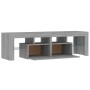 TV cabinet with LED lights Sonoma gray 140x36.5x40 cm by vidaXL, TV Furniture - Ref: Foro24-815670, Price: 112,99 €, Discount: %