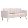 Cream-colored 3-seater fabric sofa by vidaXL, Sofas - Ref: Foro24-281352, Price: 368,30 €, Discount: %