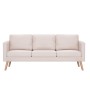 Cream-colored 3-seater fabric sofa by vidaXL, Sofas - Ref: Foro24-281352, Price: 368,30 €, Discount: %