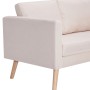 3-Sitzer-Sofa aus cremefarbenem Stoff von vidaXL, Sofas - Ref: Foro24-281352, Preis: 368,30 €, Rabatt: %