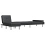 L-förmiges Schlafsofa aus schwarzem Kunstleder, 255 x 140 x 70 cm von vidaXL, Sofas - Ref: Foro24-3157265, Preis: 405,47 €, R...