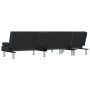 L-shaped sofa bed black synthetic leather 255x140x70 cm by vidaXL, Sofas - Ref: Foro24-3157265, Price: 405,47 €, Discount: %