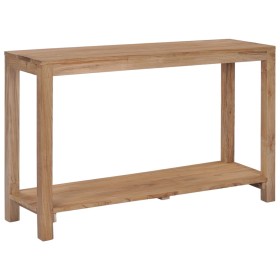 Mesa consola de madera maciza de teca 120x35x75 cm de vidaXL, Mesas auxiliares - Ref: Foro24-282850, Precio: 174,80 €, Descue...