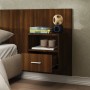 Wall bedside table 2 units oak brown by vidaXL, Nightstands - Ref: Foro24-816969, Price: 92,01 €, Discount: %