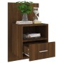 Wall bedside table 2 units oak brown by vidaXL, Nightstands - Ref: Foro24-816969, Price: 92,01 €, Discount: %