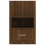 Wall bedside table 2 units oak brown by vidaXL, Nightstands - Ref: Foro24-816969, Price: 92,01 €, Discount: %