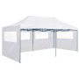 Professionelles Faltzelt mit 4 Wänden aus weißem Stahl, 3 x 6 m von vidaXL, Zelte und Pavillons - Ref: Foro24-48868, Preis: 2...