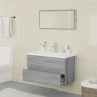 Gray Sonoma plywood bathroom furniture set by vidaXL, Bathroom furniture - Ref: Foro24-3120352, Price: 264,92 €, Discount: %