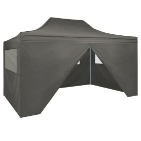 Professionelles Faltzelt 4 Wände anthrazitgrauer Stahl 3x4 m von vidaXL, Zelte und Pavillons - Ref: Foro24-48897, Preis: 194,...