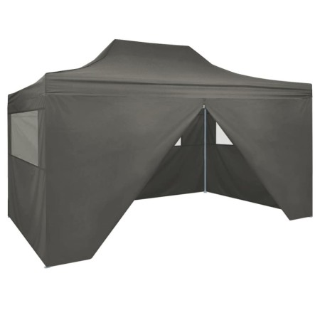 Professional folding tent 4 walls anthracite gray steel 3x4 m by vidaXL, Tents and gazebos - Ref: Foro24-48897, Price: 177,77...