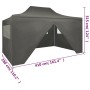 Professional folding tent 4 walls anthracite gray steel 3x4 m by vidaXL, Tents and gazebos - Ref: Foro24-48897, Price: 177,77...