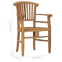 Garden chair 2 units solid teak wood by vidaXL, Garden chairs - Ref: Foro24-49432, Price: 237,20 €, Discount: %