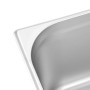 Gastronorm trays 2 units GN 1/1 200 mm stainless steel by vidaXL, Buckets for steam tables - Ref: Foro24-50883, Price: 71,86 ...