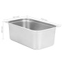 Gastronorm-Tabletts 2 Einheiten GN 1/1 200 mm Edelstahl von vidaXL, Eimer für Dampftische - Ref: Foro24-50883, Preis: 71,86 €...