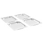 Gastronorm trays 8 units GN 1/2 20 mm stainless steel by vidaXL, Buckets for steam tables - Ref: Foro24-50885, Price: 35,48 €...