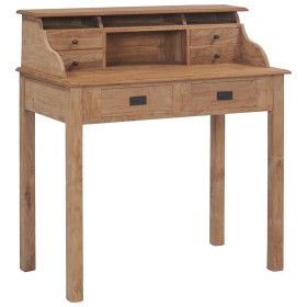 Escritorio de madera maciza de teca 90x50x100 cm de vidaXL, Escritorios - Ref: Foro24-282851, Precio: 280,04 €, Descuento: %