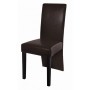 Sillas de comedor 2 unidades cuero sintético marrón oscuro de vidaXL, Sillas de comedor - Ref: Foro24-60250, Precio: 124,99 €...