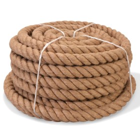 100% jute rope 14 mm 100 m by vidaXL, Ropes and metal cords - Ref: Foro24-91275, Price: 76,98 €, Discount: %