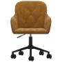 Silla de oficina giratoria de terciopelo marrón de vidaXL, Sillas de oficina - Ref: Foro24-344875, Precio: 95,53 €, Descuento: %