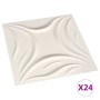 Paneles de pared 3D 24 unidades 0,5x0,5 m 6 m² de vidaXL, Recubrimiento de paredes - Ref: Foro24-146298, Precio: 54,99 €, Des...