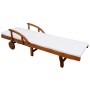 Lounger with solid acacia wood cushion by vidaXL, Loungers - Ref: Foro24-42595, Price: 227,53 €, Discount: %