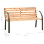 Children's garden bench made of Chinese fir wood 81 cm by vidaXL, garden benches - Ref: Foro24-317119, Price: 65,28 €, Discou...