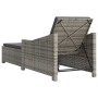 Garden lounger with dark gray synthetic rattan cushion by vidaXL, Loungers - Ref: Foro24-317180, Price: 231,93 €, Discount: %