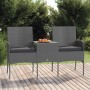 2-seater garden sofa with anthracite synthetic rattan table by vidaXL, Outdoor sofas - Ref: Foro24-317624, Price: 164,67 €, D...