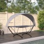 Garden lounger with steel canopy and gray oxford fabric by vidaXL, Outdoor beds - Ref: Foro24-317600, Price: 136,72 €, Discou...