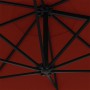 Wall parasol with terracotta metal pole 300 cm by vidaXL, Umbrellas - Ref: Foro24-47299, Price: 93,61 €, Discount: %