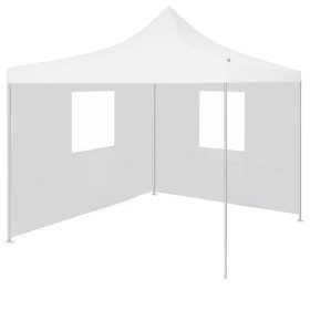 Professionelles Faltzelt mit 2 weißen Stahlwänden 3x3 m von vidaXL, Zelte und Pavillons - Ref: Foro24-48862, Preis: 159,77 €,...