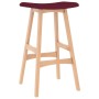 Kitchen stools, 2 units, fabric, wine red color. by vidaXL, Kitchen stools - Ref: Foro24-289395, Price: 92,60 €, Discount: %