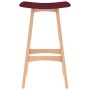 Kitchen stools, 2 units, fabric, wine red color. by vidaXL, Kitchen stools - Ref: Foro24-289395, Price: 92,60 €, Discount: %