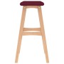 Kitchen stools, 2 units, fabric, wine red color. by vidaXL, Kitchen stools - Ref: Foro24-289395, Price: 92,60 €, Discount: %