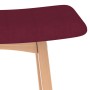 Kitchen stools, 2 units, fabric, wine red color. by vidaXL, Kitchen stools - Ref: Foro24-289395, Price: 92,60 €, Discount: %