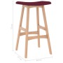 Kitchen stools, 2 units, fabric, wine red color. by vidaXL, Kitchen stools - Ref: Foro24-289395, Price: 92,60 €, Discount: %