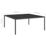 Glass and anthracite steel garden dining table 170x170x72cm by vidaXL, Garden tables - Ref: Foro24-313091, Price: 245,99 €, D...