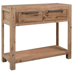 Mesa consola de madera maciza de acacia 82x33x73 cm de vidaXL, Mesas auxiliares - Ref: Foro24-245684, Precio: 123,58 €, Descu...