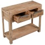 Mesa consola de madera maciza de acacia 82x33x73 cm de vidaXL, Mesas auxiliares - Ref: Foro24-245684, Precio: 121,63 €, Descu...