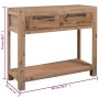 Mesa consola de madera maciza de acacia 82x33x73 cm de vidaXL, Mesas auxiliares - Ref: Foro24-245684, Precio: 121,63 €, Descu...