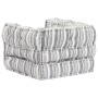 Gray Striped Fabric Modular Pouf by vidaXL, Cushions for chairs and sofas - Ref: Foro24-249415, Price: 125,99 €, Discount: %