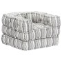 Gray Striped Fabric Modular Pouf by vidaXL, Cushions for chairs and sofas - Ref: Foro24-249415, Price: 125,99 €, Discount: %