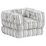 Modularer Pouf aus grau gestreiftem Stoff von vidaXL, Kissen für Stühle und Sofas - Ref: Foro24-249415, Preis: 125,72 €, Raba...