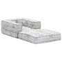 Puf modular de tela gris claro de vidaXL, Cojines para sillas y sofás - Ref: Foro24-249417, Precio: 162,99 €, Descuento: %