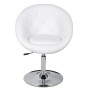 White synthetic leather bar stool by vidaXL, Kitchen stools - Ref: Foro24-240448, Price: 103,48 €, Discount: %